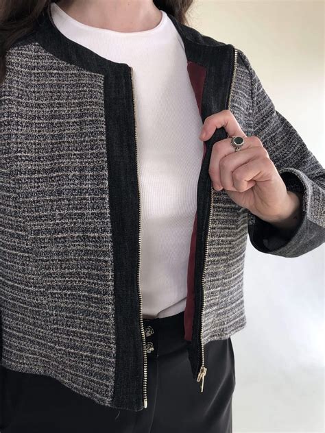 giacca stile chanel lunga